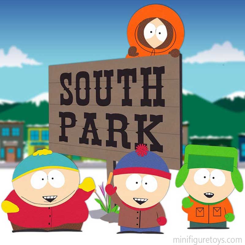 south park minifigures LEGO compatible cartoon figures minifigure toys