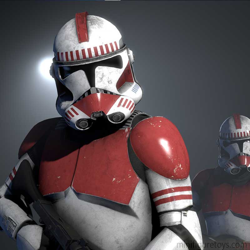 coruscant guard minifigures LEGO compatible red clone troopers  minifigure toys