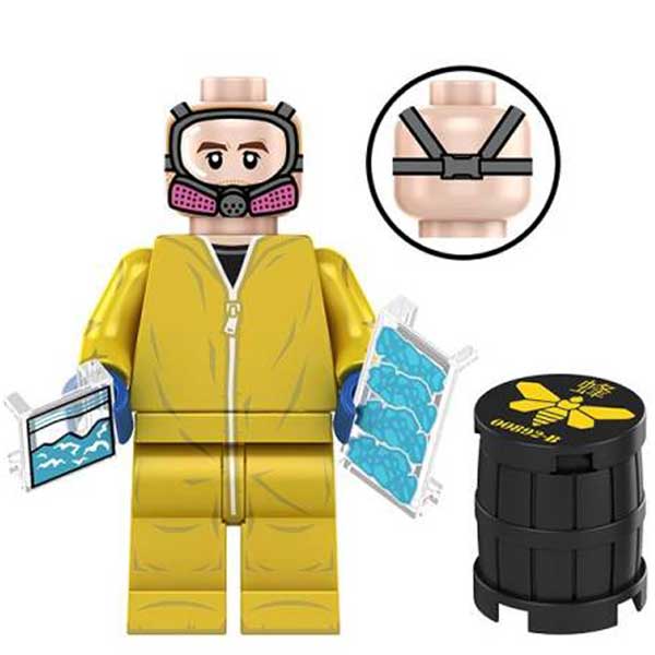 Jesse Pinkman Breaking Bad Hazmat Minifigure Building Toy