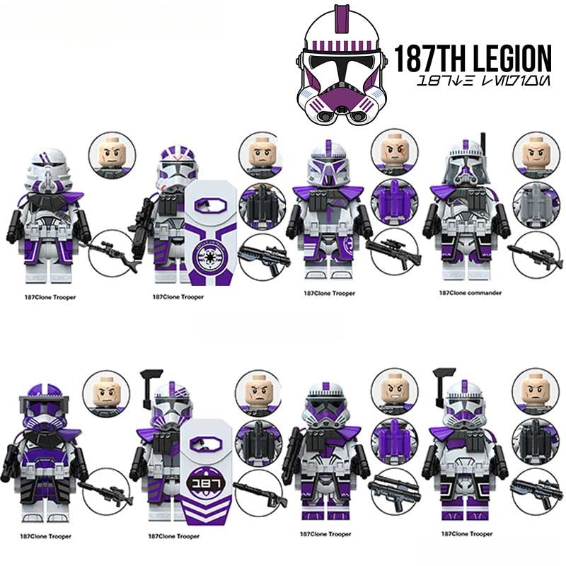 187th Legion Clone troopers Set of 8 | Lego Star Wars Minifigures Custom Toys - DelsBricks MinifiguresLego Star Wars MinifiguresDelsBricks MinifiguresDelsbricks.com