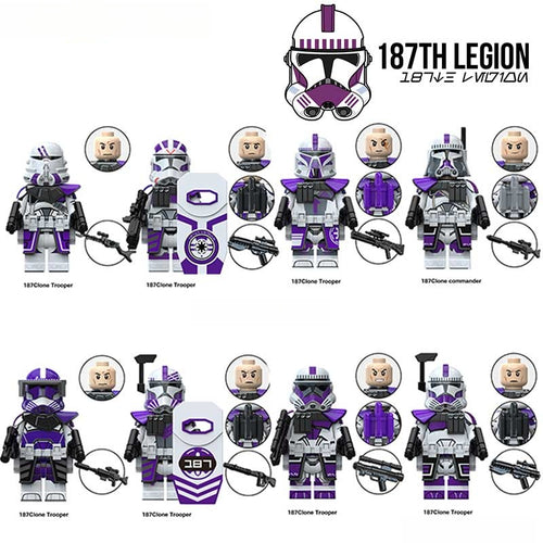 187th Legion Clone troopers Set of 8 | Lego Star Wars Minifigures Custom Toys - DelsBricks MinifiguresLego Star Wars MinifiguresDelsBricks MinifiguresDelsbricks.com