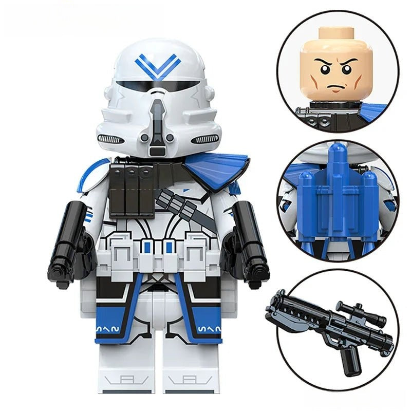 501st Airborne Clone Trooper Star Wars Lego Minifigures Custom Toys S3 - DelsBricks MinifiguresLego Star Wars MinifiguresDelsBricks MinifiguresDelsbricks.com