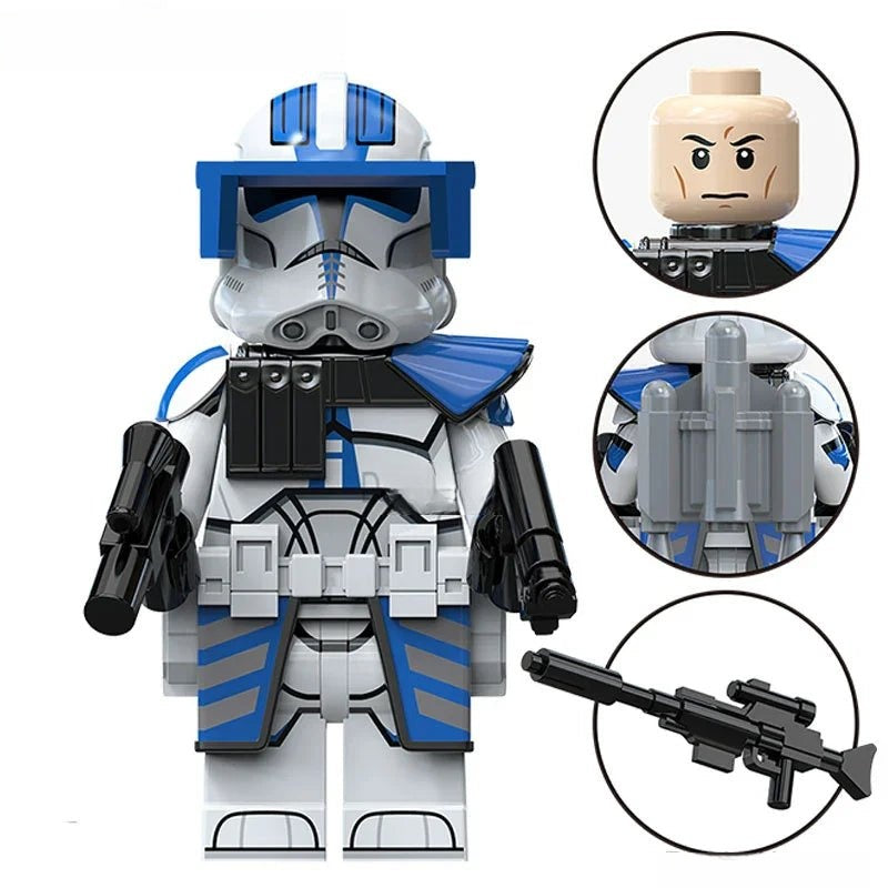 501st ARC Clone Trooper Star Wars Lego Minifigures Custom Toys S3 - DelsBricks MinifiguresLego Star Wars MinifiguresDelsBricks MinifiguresDelsbricks.com