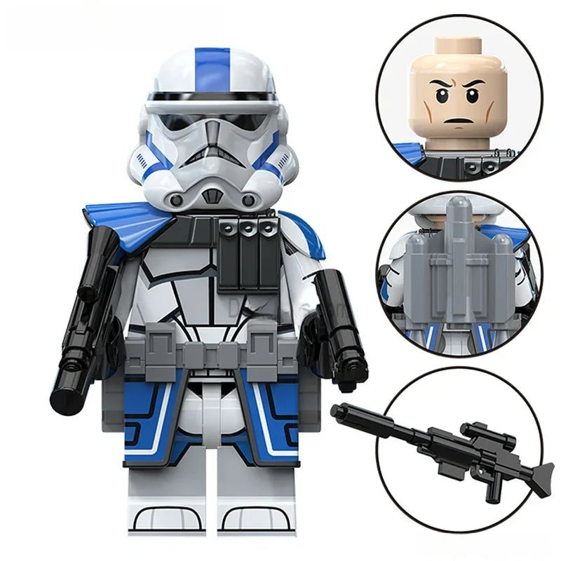 501st Clone Storm trooper Star Wars Lego Minifigures Custom Toys S3 - DelsBricks MinifiguresLego Star Wars MinifiguresDelsBricks MinifiguresDelsbricks.com