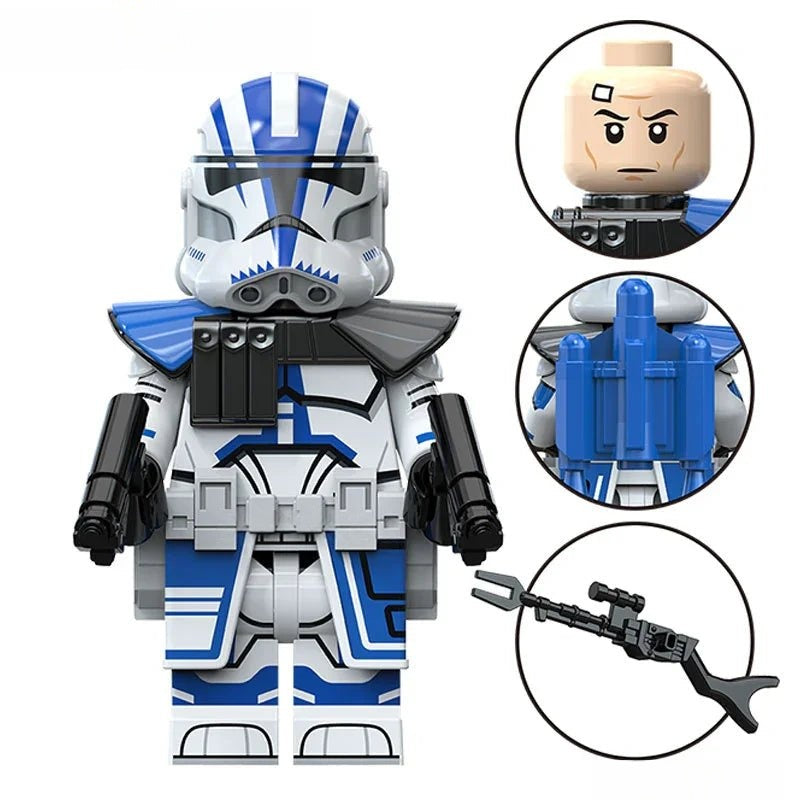 501st Clone trooper Sgt. Star Wars Lego Minifigures Custom Toys S3 - DelsBricks MinifiguresLego Star Wars MinifiguresDelsBricks MinifiguresDelsbricks.com