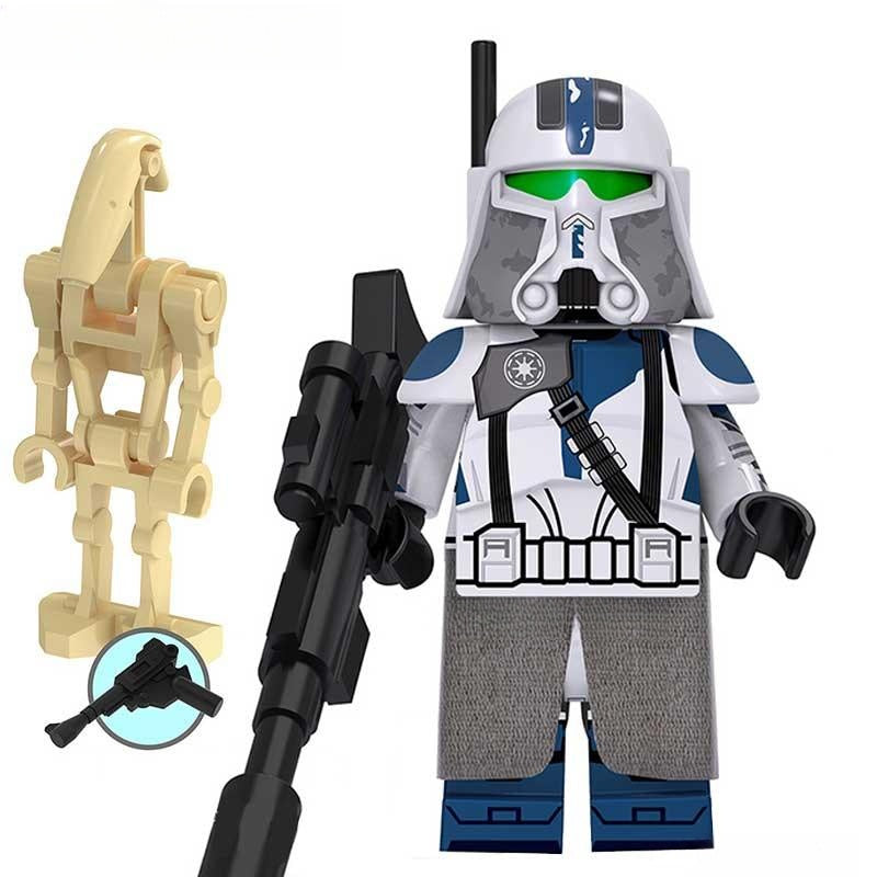 501st Legion Clone Trooper Commander & Battle Droid Lego Star Wars Minifigures - DelsBricks MinifiguresLego Star Wars MinifiguresDelsBricks MinifiguresDelsbricks.com