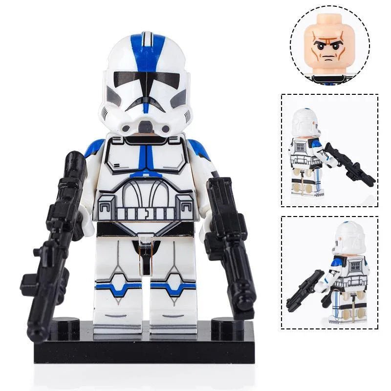 501st Legion Clone Trooper Star Wars Lego Minifigures Custom Toys - DelsBricks MinifiguresLego Star Wars MinifiguresDelsBricks MinifiguresDelsbricks.com