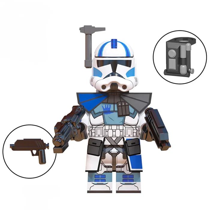 501st Legion Echo Clone trooper Star Wars Lego Minifigures Custom Toys - DelsBricks MinifiguresLego Star Wars MinifiguresDelsBricks MinifiguresDelsbricks.com