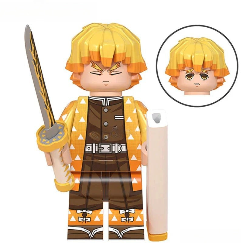 Agatsuma Zenitsu Demon Slayer Anime Lego Minifigures Custom Toys 1 - DelsBricks MinifiguresMinifiguresDelsBricks MinifiguresDelsbricks