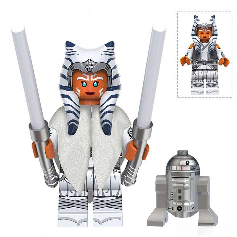 Ahsoka Tano & Droid Lego Star Wars custom Minifigures 1 - DelsBricks MinifiguresLego Star Wars MinifiguresDelsBricks MinifiguresDelsbricks.com