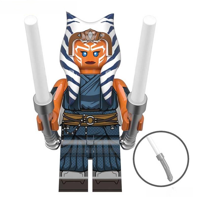 Ahsoka Tano from The Mandalorian Lego Star Wars Minifigures custom Toys 5 - DelsBricks MinifiguresLego Star Wars MinifiguresDelsBricks MinifiguresDelsbricks.com