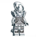Alien Xenomorph metalic silver Lego Minifigures custom toys - DelsBricks MinifiguresMinifiguresDelsBricks MinifiguresDelsbricks