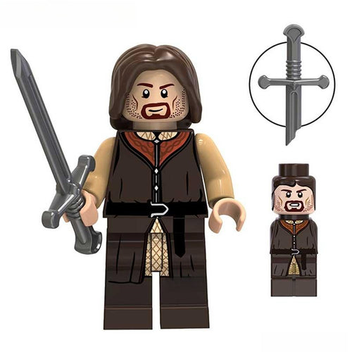Aragorn Lord of The Rings Lego Minifigures Custom Toys - DelsBricks MinifiguresMinifiguresDelsBricks MinifiguresDelsbricks