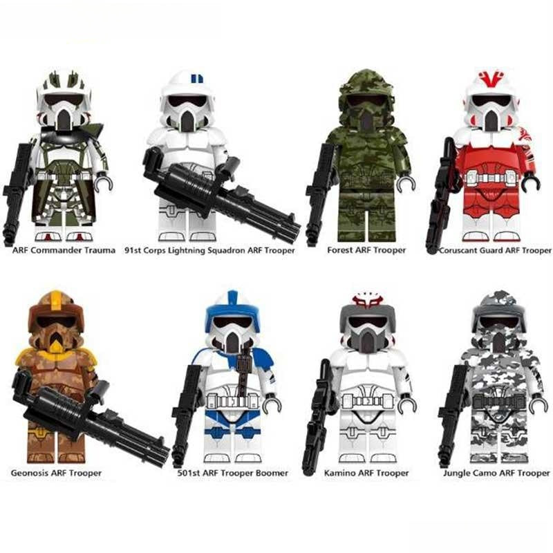 ARF Clone Troopers Set of 8 | Lego Star Wars Custom Minifigures - DelsBricks MinifiguresLego Star Wars MinifiguresDelsBricks MinifiguresDelsbricks.com