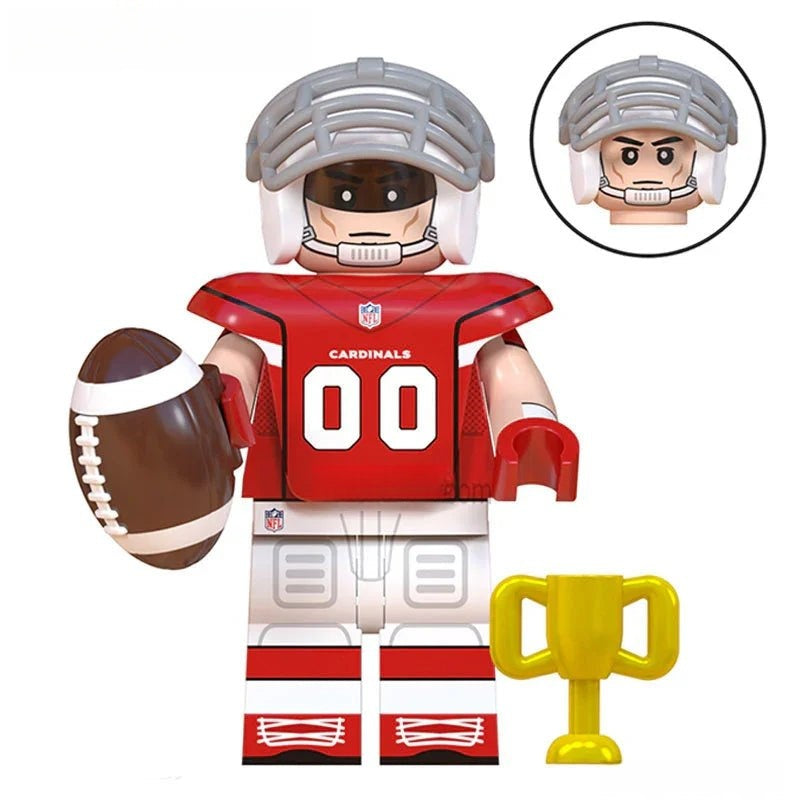 Arizona Cardinals NFL Football Teams Lego Minifigures Custom Toys - DelsBricks MinifiguresMinifiguresDelsBricks MinifiguresDelsbricks