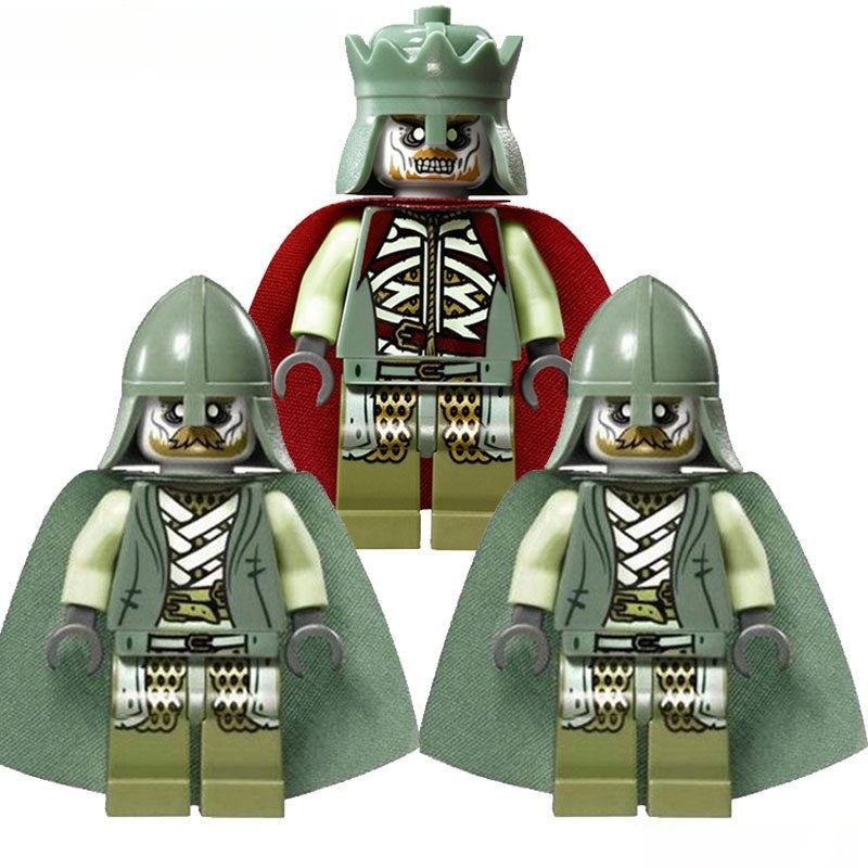 Army of the Dead set of 3 Lord of The Rings Lego Minifigures Custom Toys - DelsBricks MinifiguresMinifiguresDelsBricks MinifiguresDelsbricks