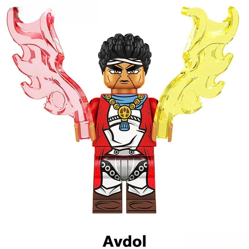 Avdol Jojo's Bizarre Adventure Anime Lego Minifigures custom toys - DelsBricks MinifiguresMinifiguresDelsBricks MinifiguresDelsbricks