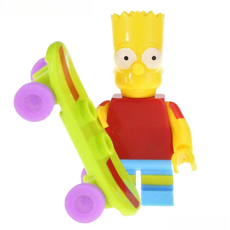 Bart Simpson | The Simpsons Lego Minifigures Custom toys - DelsBricks MinifiguresMinifiguresDelsBricks MinifiguresDelsbricks