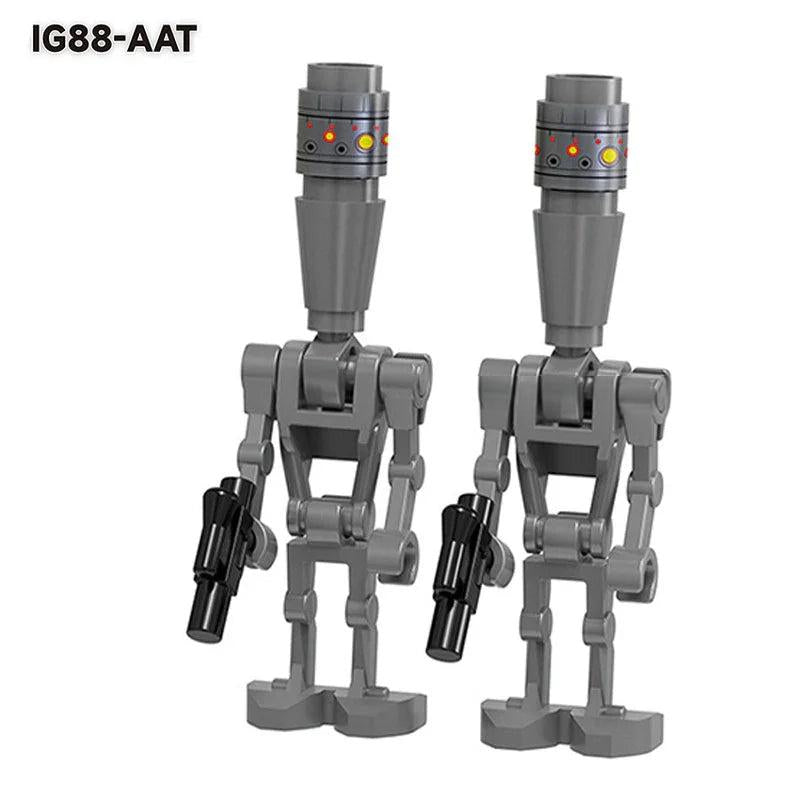 Battle Droids & IG - 88 4 pack Lego Star Wars Minifigures Custom Toys - DelsBricks MinifiguresLego Star Wars MinifiguresDelsBricks MinifiguresDelsbricks.com