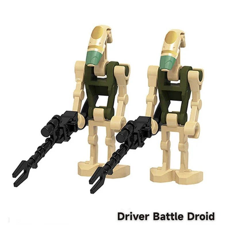 Battle Droids & IG - 88 4 pack Lego Star Wars Minifigures Custom Toys - DelsBricks MinifiguresLego Star Wars MinifiguresDelsBricks MinifiguresDelsbricks.com