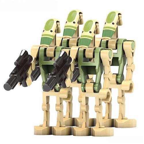 Battle Droids set of 4 Star Wars Lego Minifigures Custom Toys 1 - DelsBricks MinifiguresLego Star Wars MinifiguresDelsBricks MinifiguresDelsbricks.com