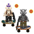 Bebop and Rocksteady Teenage Mutant Ninja Turtles LEGO-compatible minifigure set custom villains minifigure toys