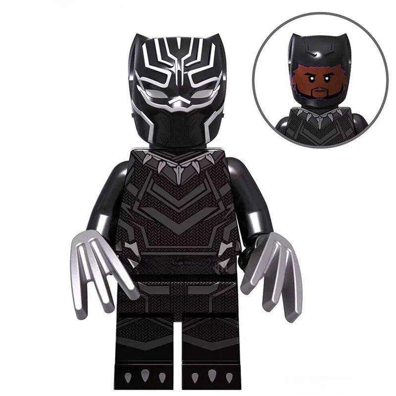 Black Panther T"Challa Avengers Lego Minifigures Custom Toys - DelsBricks MinifiguresMinifiguresDelsBricks MinifiguresDelsbricks
