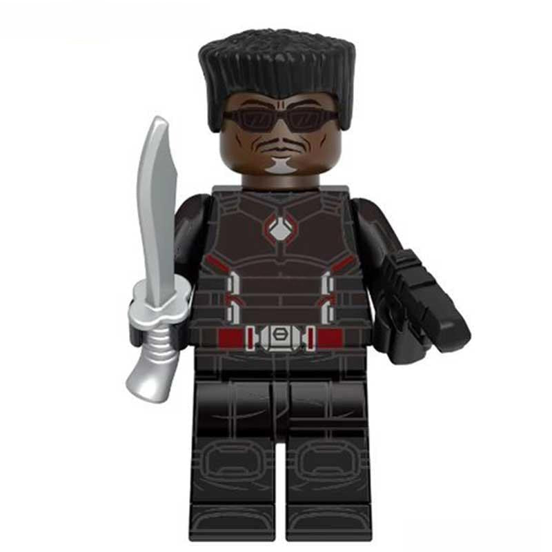 Blade from Deadpool & Wolverine Movie Lego Minifigures Custom Toys - DelsBricks MinifiguresMinifiguresDelsBricks MinifiguresDelsbricks