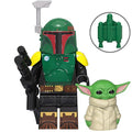 Boba Fett & Grogu Lego Minifigures Custom Toys - DelsBricks MinifiguresLego Star Wars MinifiguresDelsBricks MinifiguresDelsbricks.com