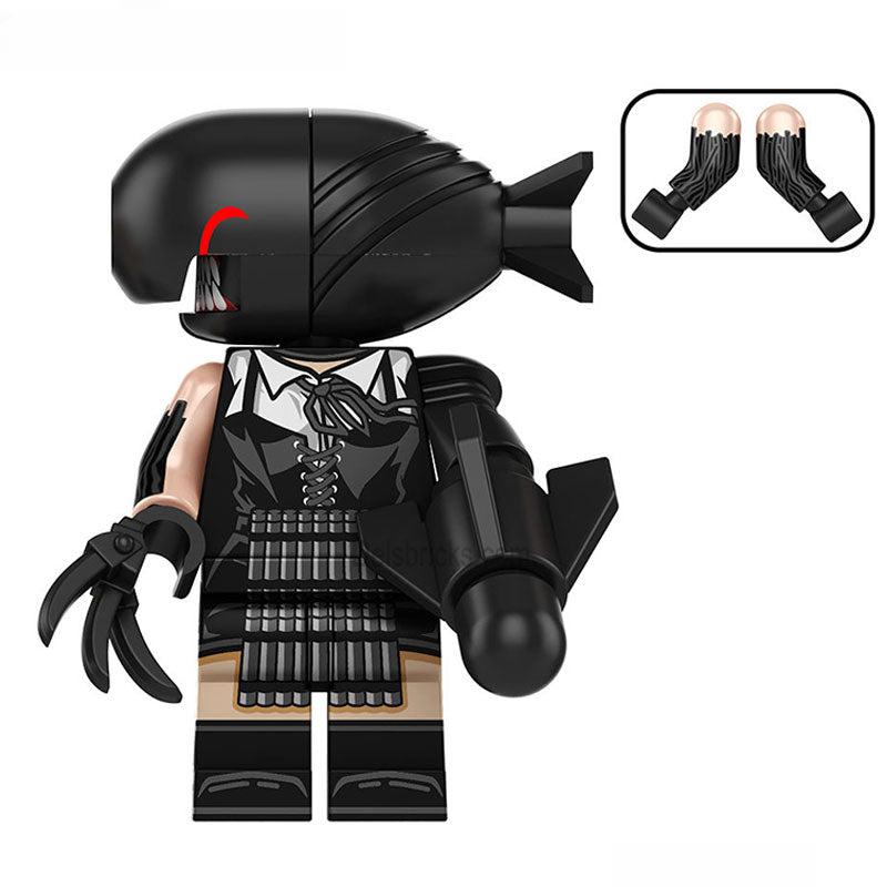Bomb Girl Lady Reze from Chainsaw Man Lego Minifigures Anime Toys front view anime collectible figure-minifigure toys