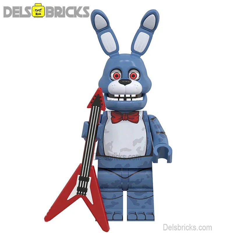 Bonnie Five Nights At Freddys Movie Lego Minifigures custom toys - DelsBricks MinifiguresLego Horror MinifiguresDelsBricks MinifiguresDelsbricks.com