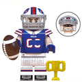 Buffalo Bills NFL Football Teams Lego Minifigures Custom Toys - DelsBricks MinifiguresMinifiguresDelsBricks MinifiguresDelsbricks