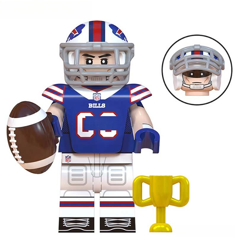Buffalo Bills NFL Football Teams Lego Minifigures Custom Toys - DelsBricks MinifiguresMinifiguresDelsBricks MinifiguresDelsbricks
