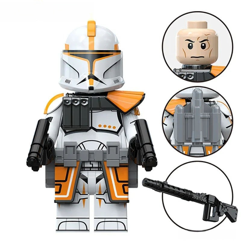 Captain Alpha 212th Clone trooper Star Wars Lego Minifigures Custom Toys - DelsBricks MinifiguresLego Star Wars MinifiguresDelsBricks MinifiguresDelsbricks.com