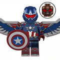 Captain America sam Wilson Avengers Lego Minifigures Custom Toys 2 - DelsBricks MinifiguresMinifiguresDelsBricks MinifiguresDelsbricks