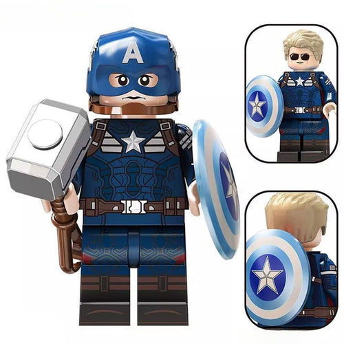 Captain America Steve Rogers Avengers Lego Minifigures Custom Toys 3 - DelsBricks MinifiguresMinifiguresDelsBricks MinifiguresDelsbricks