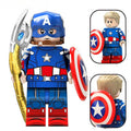 Captain America Steve Rogers Avengers Lego Minifigures Custom Toys 4 - DelsBricks MinifiguresMinifiguresDelsBricks MinifiguresDelsbricks
