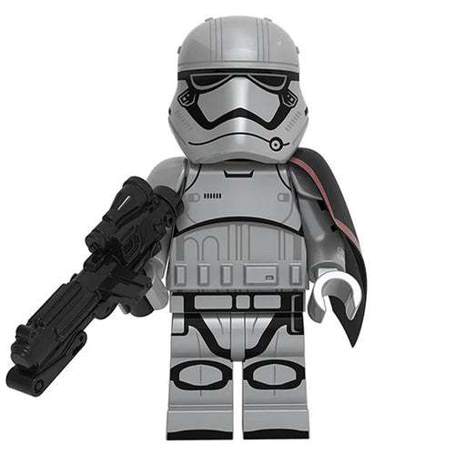 Captain Phasma Star Wars Lego Compatible Minifigure Custom Toy with chrome-inspired armor for LEGO-compatible displays and collections-minifigure toys