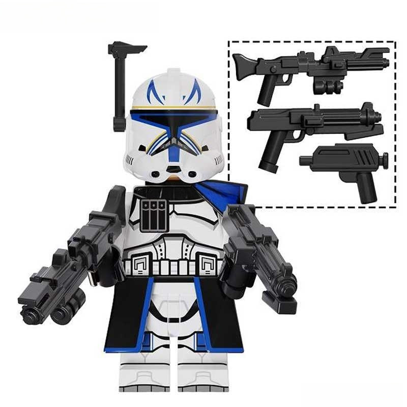 Captain Rex 501st Legion Clone trooper Phase 2 Lego Minifigures Custom Toys - DelsBricks MinifiguresLego Star Wars MinifiguresDelsBricks MinifiguresDelsbricks.com