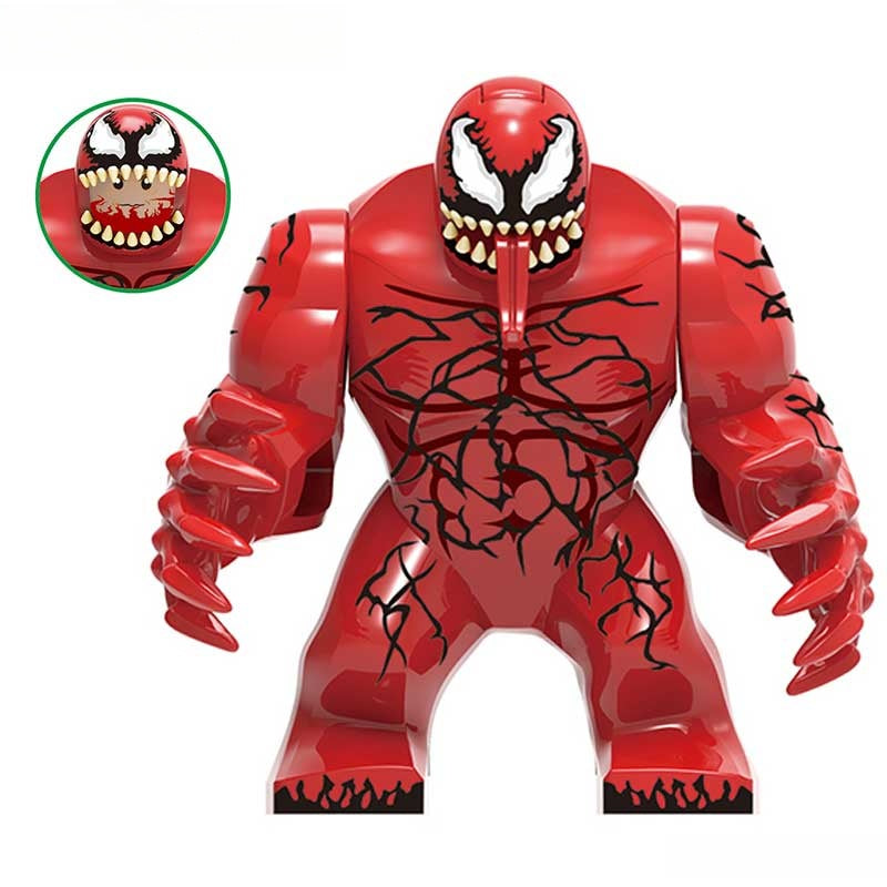 Carnage from Spider - Man Venom Big Figure Lego Minifigures Custom Toys 1 - DelsBricks MinifiguresSpiderman Lego MinifiguresDelsBricks MinifiguresDelsbricks.com