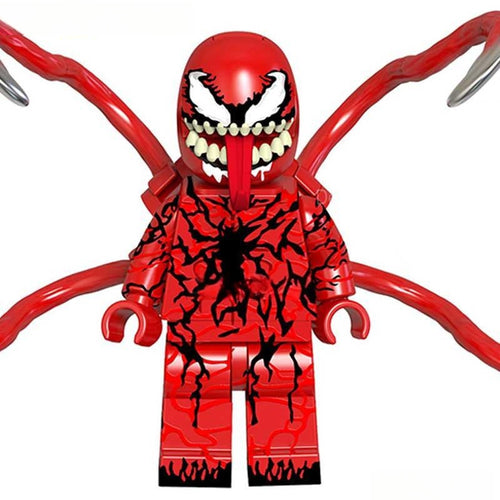 Carnage from Venom, Spider - Man Lego Minifigures Custom Toys NEW - DelsBricks MinifiguresSpiderman Lego MinifiguresDelsBricks MinifiguresDelsbricks.com