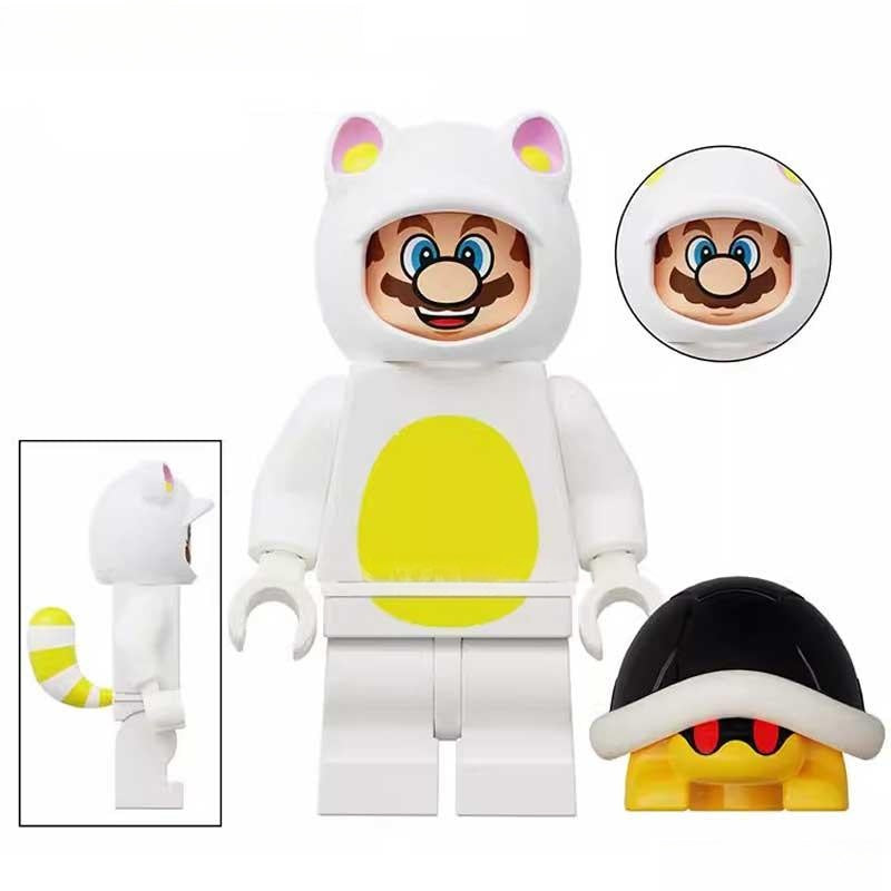Cat Mario Brothers Movie from Super Mario Lego Minifigures Custom Toys - DelsBricks MinifiguresMinifiguresDelsBricks MinifiguresDelsbricks