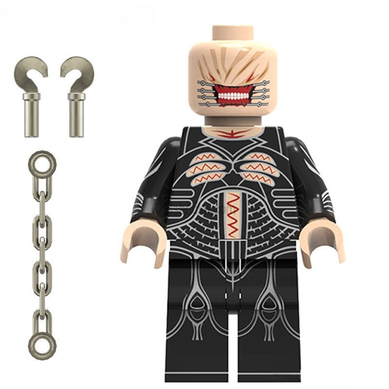 Chatterbox Cenobite from Hellraiser Lego Minifigures Custom Horror Toys - DelsBricks MinifiguresLego Horror MinifiguresDelsBricks MinifiguresDelsbricks.com