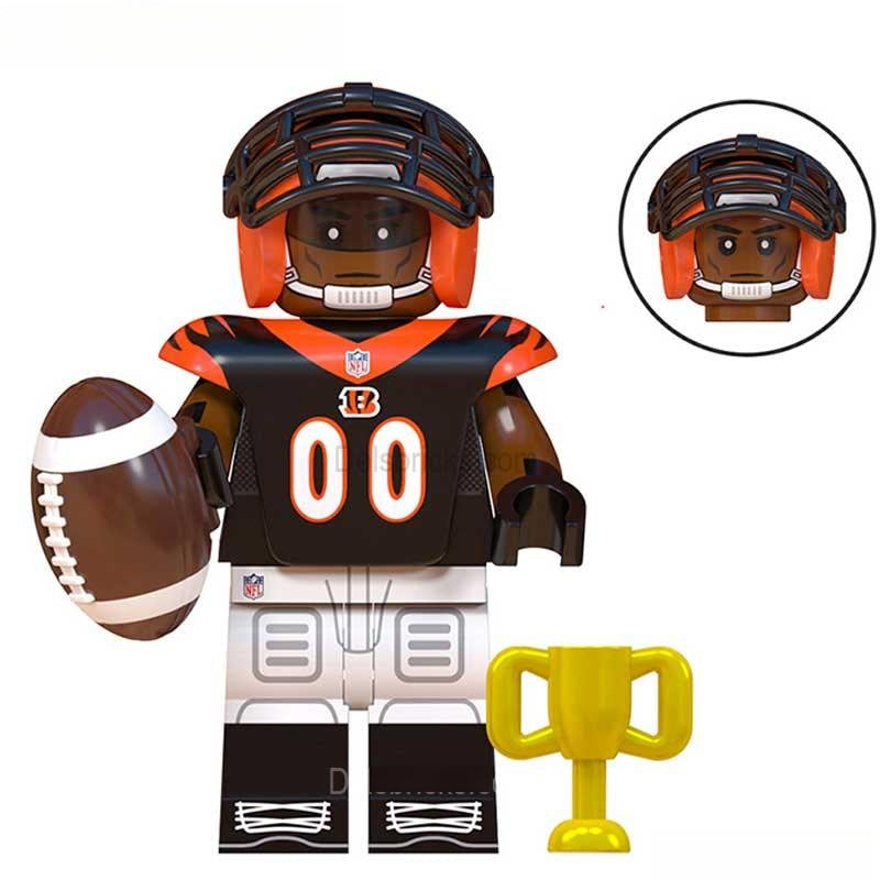 Cincinnati Bengals NFL Football Teams Lego Minifigures Custom Toys - DelsBricks MinifiguresMinifiguresDelsBricks MinifiguresDelsbricks
