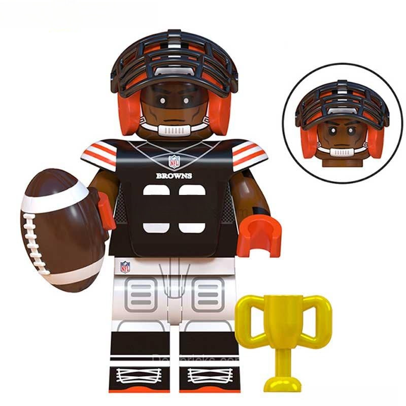 Cleveland Browns NFL Football Teams Lego Minifigures Custom Toys - DelsBricks MinifiguresMinifiguresDelsBricks MinifiguresDelsbricks
