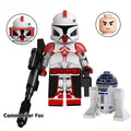 Clone Commander Fox & R2D2 Droid Lego Star wars Minifigures - DelsBricks MinifiguresLego Star Wars MinifiguresDelsBricks MinifiguresDelsbricks.com