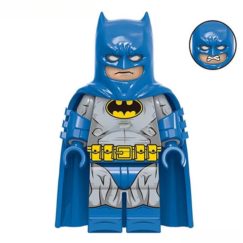 Comic Book Batman Blue/Gray Suit Design Lego Batman Minifigures - DelsBricks MinifiguresMinifiguresDelsBricks MinifiguresDelsbricks