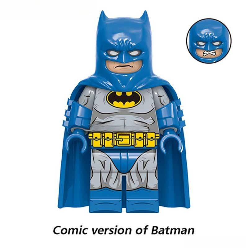 Comic Book Batman Blue/Gray Suit Design Lego Batman Minifigures - DelsBricks MinifiguresMinifiguresDelsBricks MinifiguresDelsbricks