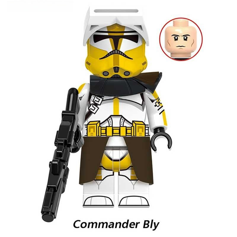 Commander Bly Clone Trooper LEGO-Star Wars minifigure toy for Republic army collection -minifigure toys