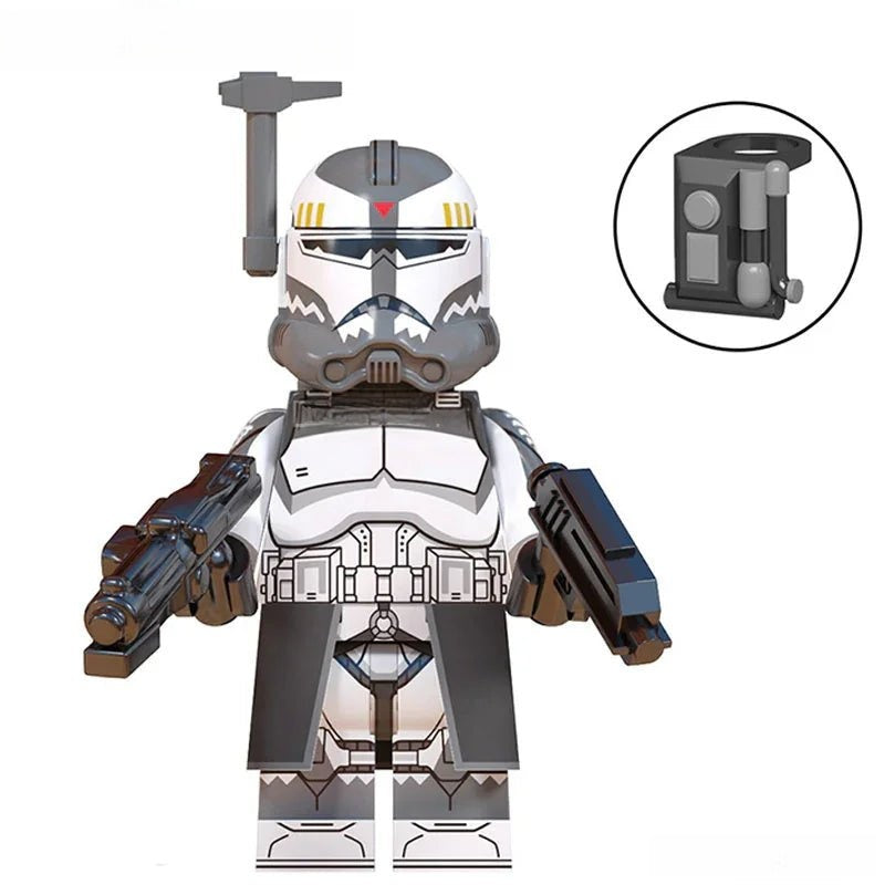 Commander Wolffe Clone trooper Lego Star Wars Minifigures Custom Toys - DelsBricks MinifiguresLego Star Wars MinifiguresDelsBricks MinifiguresDelsbricks.com